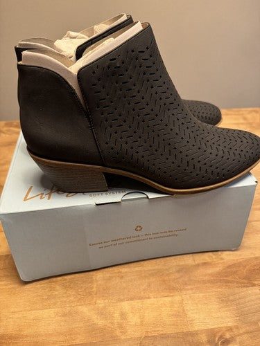 NEW IN BOX LIFE STRIDE SOFY SYSTEM PAYTON BLACK CASUAL SD SZ 11 WIDE BLACK