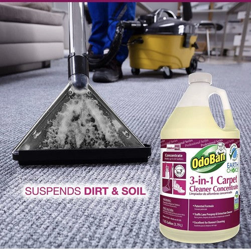 New OdoBan Professional 3-in-1 Carpet Cleaner Concentrate, 1 Gallon