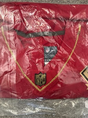 Nike NFL San Francisco 49ers Christian McCaffrey #23 On Field Red Jersey L New
