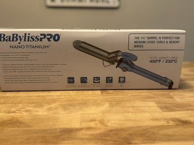BaBylissPRO Nano Titanium 1" Spring Curling Iron - Professional Hair Curler