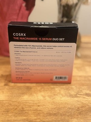 Brand New COSRX Niacinamide 15 Serum Duo Set 2x 30ml Oil Control Pore Care