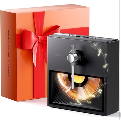 NEW WSKEN Retro Bluetooth Speaker Gifts for Music Lovers/Women/Men/House Black