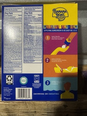 Banana Boat Sport Ultra SPF 50+ Sunscreen 3-Pack (2 Spray + 1 Lotion) NEW