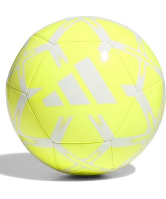 Adidas Starlancer Club Soccer Ball YELLOW WHITE SZ 3 Lucid lemon New