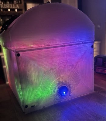 Interactive Puzzle LED Logical  Lock Box w/ Hidden  Safe & Hidden Drawer & Snd