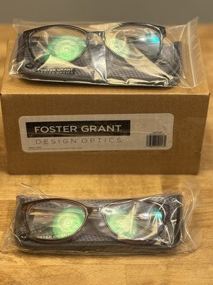 Foster Grant Design Optics Camden Multifocal +1.25 Reading Glasses 2-pk 2 Colors