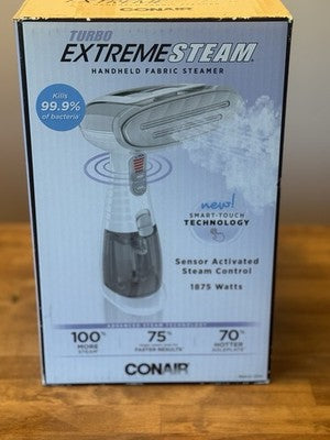 New Conair, Turbo Extreme Steam - Hand-Held Touch Sensor Garment Fabric Steamer