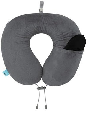 Airia Living Travel Neck Pillow With Warm & Cooling Technology New Blue