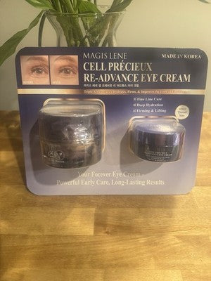 Magis Lene Cell Precieux Re-Advance Eye Cream 2 Pc Set 1.01 oz + 0.61 oz OB FS