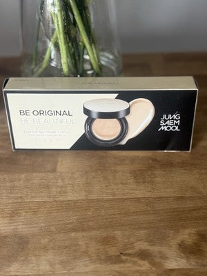 Jung Saem Mool Essential Skin Nuder Cushion Bundle Set 21 Medium SPF50 NEW