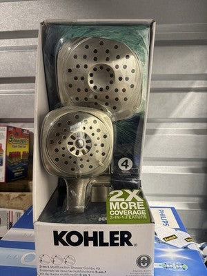 Kohler 3-in-1 Multifunction Shower Combo Kit Brushed Nickel Magnetic Dock NEW
