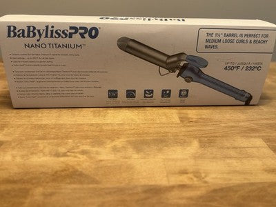 BaBylissPRO Nano Titanium 1" Spring Curling Iron - Professional Hair Curler