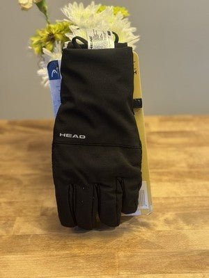 HEAD Men’s Waterproof Hybrid Ski Gloves Black Touchscreen Thermal New Small