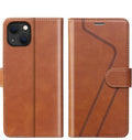 For iPhone 15  Flip Wallet Leather Flip Card Wallet Phone Case TPU Shockproof