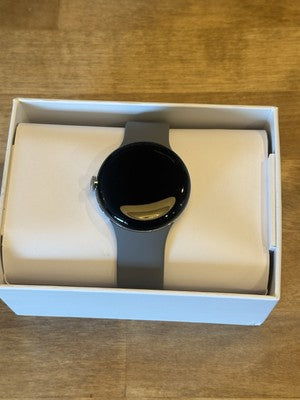 GOOGLE PIXEL WATCH LTE FITBIT POLISHED SILVER STAINLESS STEEL CASE/ACTIVE AVEC