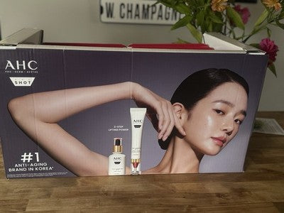 NEW AHC Pro Shot Colla-Juvenation Lift 4 Intra-Serum + Eye Cream Set K-Beauty