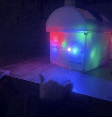HAND MADE LOGICAL LOCK BOX SAFE W/ 4 BUTTON CODE-METAL LOCK-LEDS+AUDIO PORTABLE