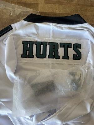 Nike NFL Philadelphia Eagles Jalen Hurts #1 On Field White Jersey L Brand New