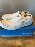Columbia SlackWater Breeze Boat Shoes Womens 9 White Mesh Slip On PFG Fishing