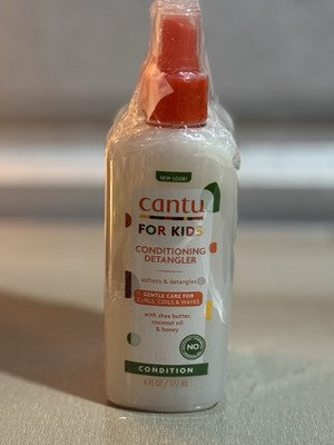 3x Cantu Care for Kids Conditioning Detangler Shea Butter Coconut Oil/Honey 6oz