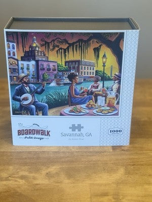 Boardwalk Savannah GA 1000 Piece Puzzle by James Poai New Sealed Iconic Scene