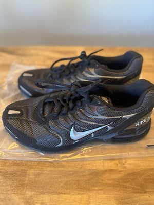 Nike Air Max Torch 4 Mens Sneakers Mesh Shoes Black Silver 343846 002 Sz 9.5