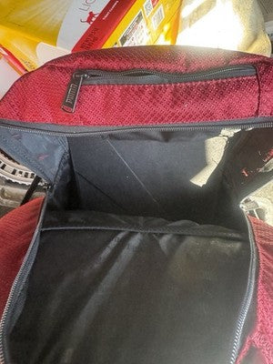 Puma Challenger Backpack Black & Red | Water Resistant Daypack | School, Work