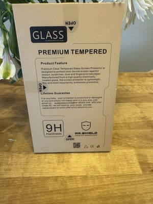 Mr. Shield Premium Tempered Glass Screen Protector – 9H Hardness – New