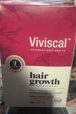 Viviscal Hair Growth Supplements For Women Thicker, 180