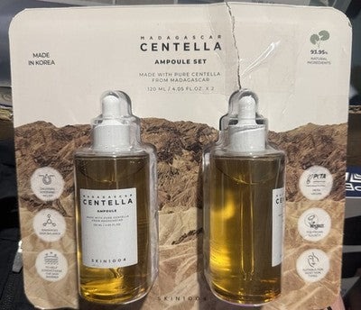 SKIN1004 MADAGASCAR CENTELLA AMPOULE set 120ml 4.05 fl oz 2-Pack! NEW OPEN BOX