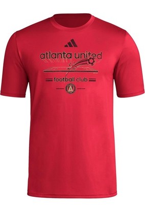 Adidas Men's Atlanta United FC Vintage World Pre-Game Short Sleeve T-Shirt
