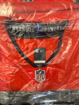 Nike NFL Denver Broncos Nik Bonitto #15 On Field Alternate Orange Jersey XL New