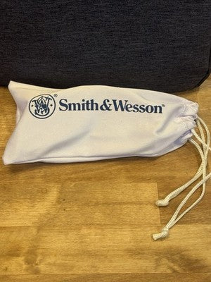 Smith & Wesson Blue Clear Safety Glasses Shooting Eyewear w/ Pouch New Condition