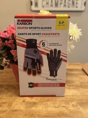 New Karbon Heated Sports Gloves Small Rechargeable Battery Heated Ski Gloves