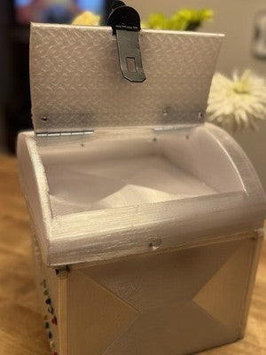 HAND MADE LOGICAL LOCK BOX SAFE W/ 4 BUTTON CODE-METAL LOCK-LEDS+AUDIO PORTABLE