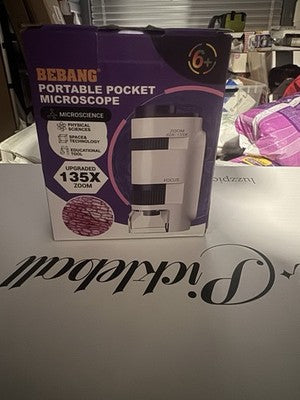 Handheld Portable Pocket Microscope for Kids - BEBANG Upgraded 135x Zoom