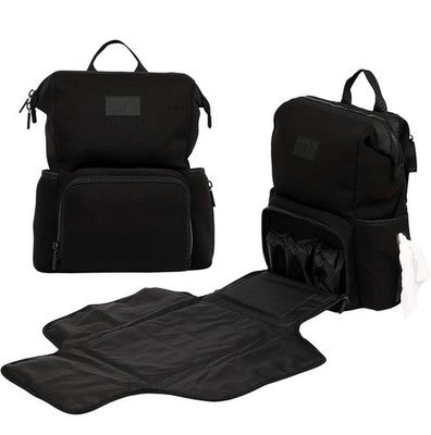 Neoprene Diaper Bag Backpack with Front Fold Changing Station Augie Dean