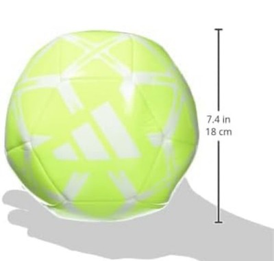 Adidas Starlancer Club Soccer Ball YELLOW WHITE SZ 3 Lucid lemon New