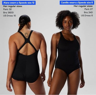 Speedo Women's Swimsuit One Piece Endurance Ultraback Solid Contemporary Cut 16