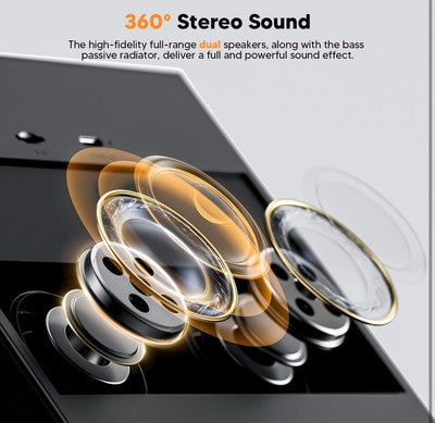 NEW WSKEN Retro Bluetooth Speaker Gifts for Music Lovers/Women/Men/House Black