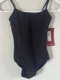 Mirella Swimsuit One Piece Womens Small Black Halter Bralette Swim Classic 8-10