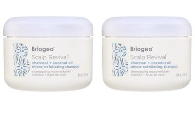 Briogeo Scalp Revival Charcoal Coconut Oil Micro-Exfoliating Shampoo 2x8oz NEW