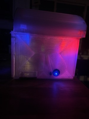 HAND MADE LOGICAL LOCK BOX SAFE W/ 4 BUTTON CODE-METAL LOCK-LEDS+AUDIO PORTABLE