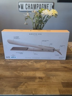 Kristin Ess Signature Styling Set – 3-in-1  Flat Iron, Detangle Brush 4 Clips