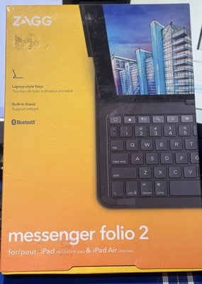 ZAGG Apple iPad 10.2/iPad 10.5" Messenger Folio 2 Keyboard