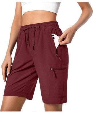 Women's Golf Casual Short Quick Dry Water Resistant Workout Travel Cargo Shorts