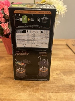 New Duracell 3000 Lumen Tri-Power Rechargeable Lantern Solar USB Camping Light