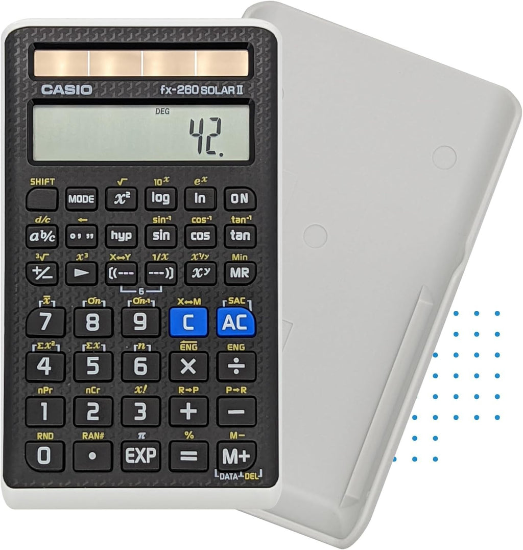 Casio fx-260 Solar II Scientific Calculator | 10-Digit Display | Fraction & Trig