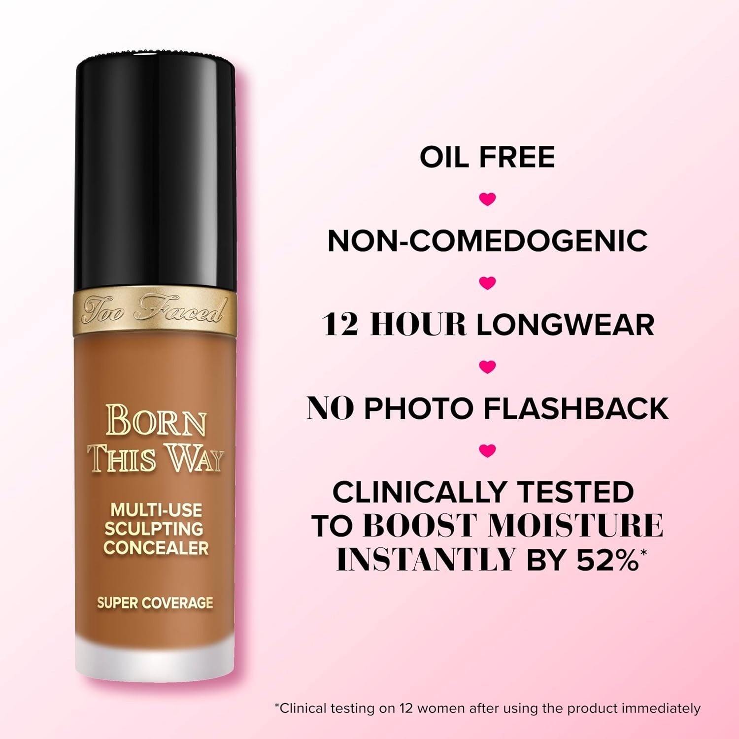 Too Faced Born This Way Super Coverage Multi-Use Concealer | Full Oil Free .46oz