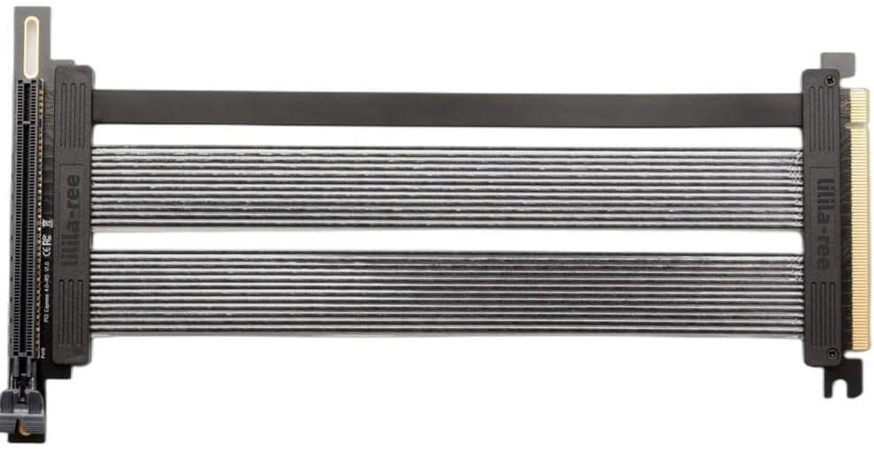 PCIe 4.0 Riser Cable, GEN 4 x16 PCI Express Riser Extender  20cm & 90° Graphics